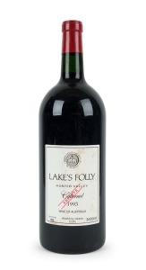 1993 Lake's Folly Reserve Cabernets, Hunter Valley, Jeroboam No. 178, (3000ml) in original timber box 