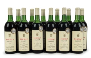 1970 Redman Claret, Coonawarra, South Australia, (12 bottles).