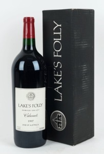 1997 Lake's Folly Cabernets, Hunter Valley, magnum No. 1380, (1500ml) in original box