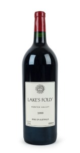 1999 Lake's Folly (Cabernet Sauvignon, Petit Verdot, Shiraz and Merlot), Hunter Valley, magnum No. 0773, (1500ml) in original box