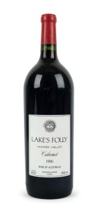 1986 Lake's Folly Cabernet, Hunter Valley, magnum No. 0813, (1500ml) in original box