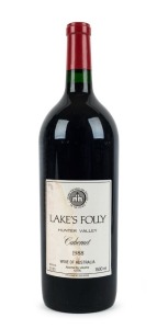 1988 Lake's Folly Cabernet, Hunter Valley, magnum No. 0123, (1500ml) in original box