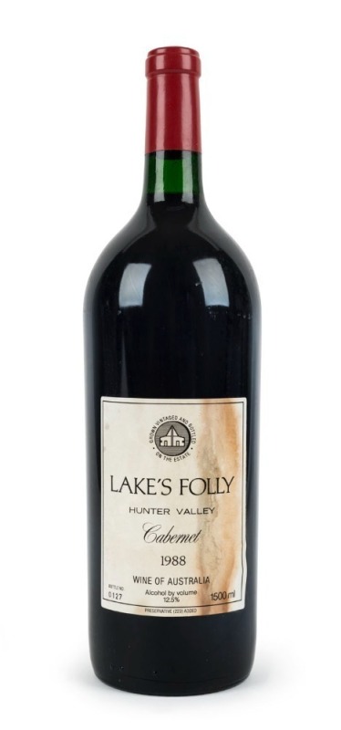 1988 Lake's Folly Cabernet, Hunter Valley, magnum No. 0127, (1500ml) in original box