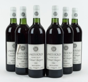 1984 Lake’s Folly Cabernet Sauvignon, Hunter Valley, New South Wales, (6 bottles).