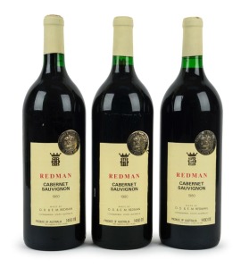 1980 Redman Cabernet Sauvignon, Coonawarra, South Australia, 1500mL.  (3 magnums)