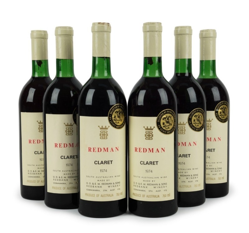 1974 Redman Claret, Coonawarra, South Australia, (6 bottles)