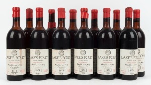 1974 Lake’s Folly Cabernet Sauvignon, Hunter Valley, New South Wales, (12 bottles).