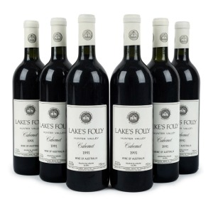 1991 Lake’s Folly Cabernet, Hunter Valley, New South Wales, (6 bottles).