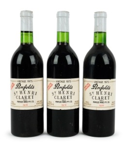 1975 Special Vintage Penfolds St. Henri Claret, Magill, South Australia, (3 bottles)