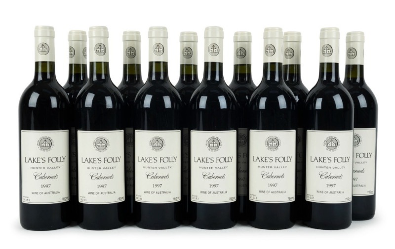 1997 Lake’s Folly Cabernets, Hunter Valley, New South Wales, (12 bottles).