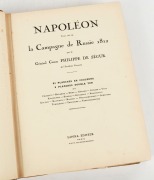 "NAPOLEON Texte tire de la Campagne de Russie 1812 par le General Comte PHILIPPE DE SEGUR de l'Academe Francaise" 19th century edition, half morocco with original green marbled boards, published by Ernest Flammarion, [Paris, 1912] - 3