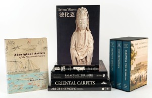 [ANTHROPOLOGY & ART] A group of hard cover books including "Aku-Aku - The Secret of Easter Island" by Thor Heyerdahl [George Allen & Unwin, 1958] signed by the author and with dust jacket; "Art of the Pacific" by Brake, McNeish & Simmons [OUP, 1979] with 