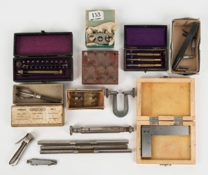 WATCHMAKERS TOOLS. A nice selection of mainly 19th century tools, including roller cutters
