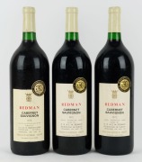 1975 Redman Cabernet Sauvignon, Coonawarra, South Australia, 1500mL. (3 magnums)