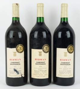 1975 Redman Cabernet Sauvignon, Coonawarra, South Australia, 1500mL. (3 magnums)