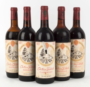 1967 Chateau Tahbilk Shiraz (4) and Cabernet (1), Nagambie Lakes, Victoria, (5 bottles)