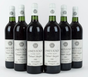 1984 Lake’s Folly Cabernet Sauvignon, Hunter Valley, New South Wales, (6 bottles).