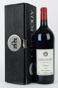 1991 Lake's Folly Cabernet, Hunter Valley, magnum No. 0679, (1500ml) in original box. .