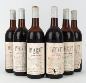 1965 Ryecroft Shiraz, McLaren Vale, South Australia. (6 bottles).