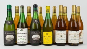 1970-1991 miscellaneous Hunter River white wines, (12 bottles).