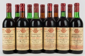 1970 Tyrrell's Dry Reds, Hunter Valley, New South Wales, mixed Vat numbers, (11 bottles).
