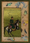 Two Indian Raj watercolour paintings, 18th/19th century, the larger 25 x 17cm, 38 x 28cm overall - 2