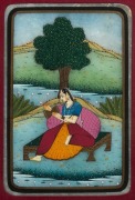 Four assorted Indian watercolour paintings, 20th century, ​​​​​​​the largest 27 x 20cm overall - 5