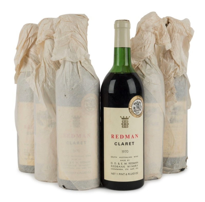 1970 Redman Claret, Coonawarra, South Australia, (6 bottles).