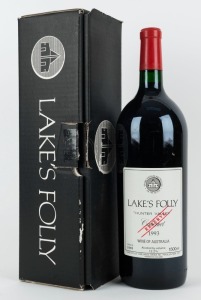 1993 Lake's Folly Reserve Cabernets, Hunter Valley, New South Wales, magnum No. 0986, (1500ml) in original box.