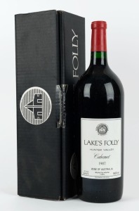 1987 Lake's Folly Cabernet, Hunter Valley, New South Wales, magnum No. 0917, (1500ml) in original box.