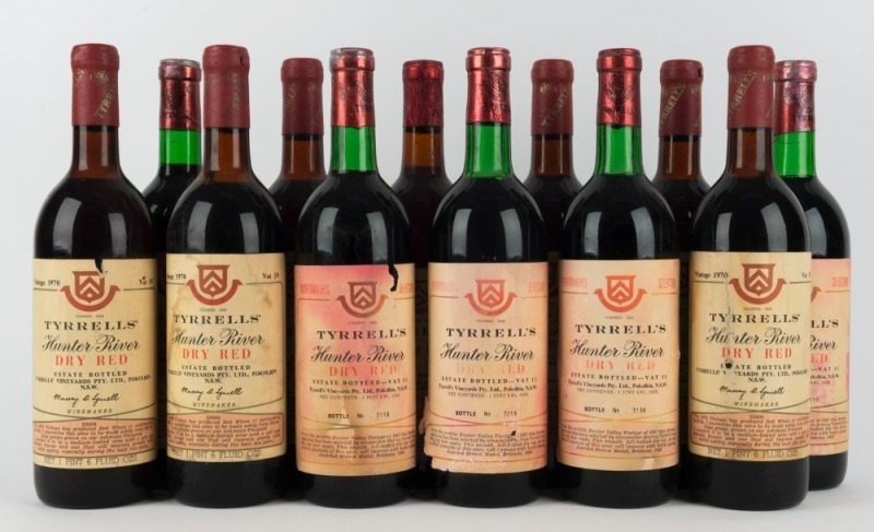 1968-71 TYRRELL'S, Hunter Valley, New South Wales, various Dry Reds. (12).