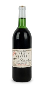 1969 PENFOLDS ST. HENRI claret (Shiraz), Magill, South Australia, (1 bottle.