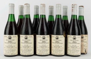 1973 Draytons Bellevue Cabernet-Hermitage (9 bottles) plus 1975 (1 bottle), Hunter Valley, New South Wales. Total: 10 bottles.