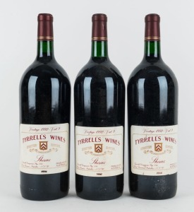 1992 Tyrrell's Shiraz - Vat 9, Hunter River, New South Wales, 1500mL. (3 magnums) .