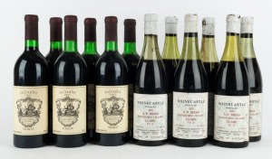 1975 Rhinecastle Special Bin A.P.Birks Wendouree Cellars, Clare - Vat 21 (6 bottles), and 1981 Taltarni Shiraz, Moonambel (6 bottles). Total: 12 bottles.