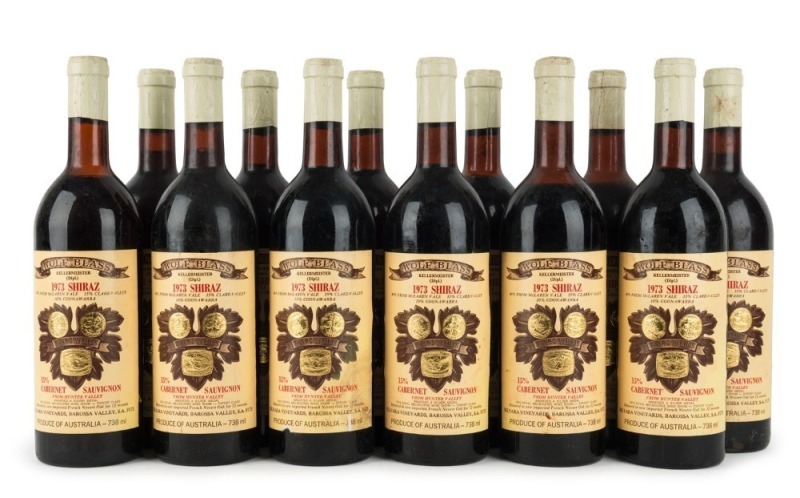 1973 Wolf Blass Shiraz, Cabernet Sauvignon, South Australia, (12 bottles)