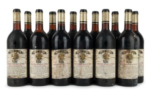1971 Wolf Blass Bilyara Vineyards Cabernet Sauvignon Selected Individual Vintage, South Australia, (12 bottles)