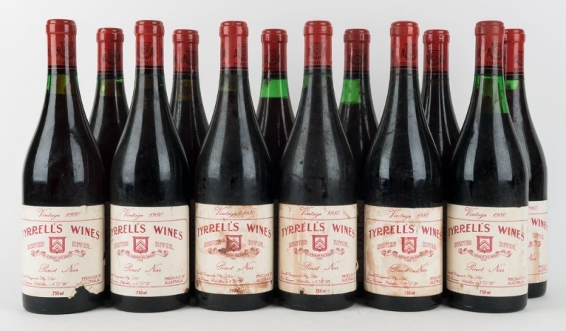 1980 Tyrrell's Wines, Hunter River Pinot Noir, New South Wales. (12 bottles)