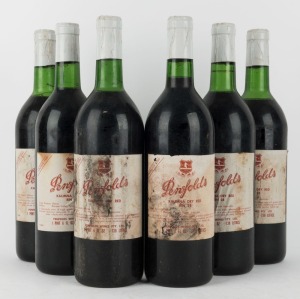 1969 Penfolds Kalimna Dry Red, Bin 28, Barossa Valley, South Australia, (6 bottles)