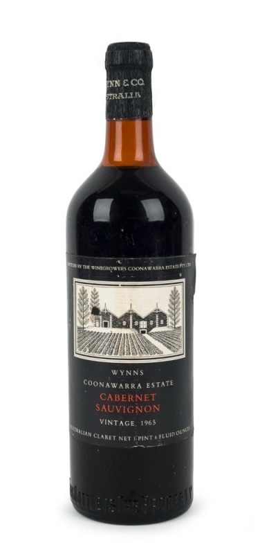 1965 Wynns Coonawarra Estate Cabernet Sauvignon, Coonawarra, South Australia, (1 bottle).