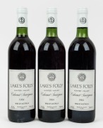 1984 Lake’s Folly Cabernet Sauvignon, Hunter Valley, New South Wales, (3 bottles).