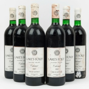 1987 Lake’s Folly Cabernet, Hunter Valley, New South Wales, (6 bottles).