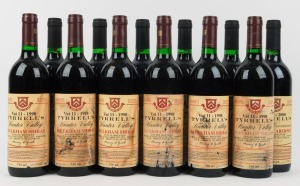 1998 Tyrrell's Vat 11 Baulkham Shiraz (6 bottles), plus 2000 Vat 8 Tyrrell's Shiraz Cabernet (6 bottles). (Total: 12 bottles).