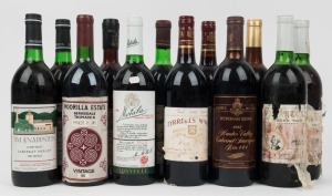 A mixed dozen of 1980s vintages; all red wines. (12 bottles).