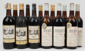 A mixed group of 1960s vintage red wines; very mixed condition. (12 bottles).
