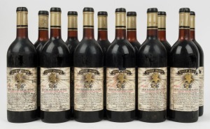 1971 WOLF BLASS WINES Selected Individual Vintage "Bilyara" Cabernet Sauvignon, Eden Valley. (12 bottles).