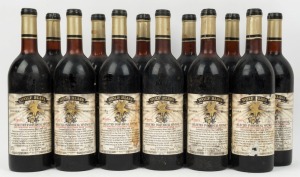 1971 WOLF BLASS WINES Selected Individual Vintage "Bilyara" Cabernet Sauvignon, Eden Valley. (12 bottles)