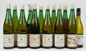 1979 Tyrrell's Wines, Pinot Chardonnay - Vat 47 (11 bottles) plus 2008 (1 bottle), Hunter River, New South Wales. Total: 12 bottles.