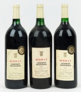 1974, 1975 and 1976 Redman Cabernet Sauvignon, Coonawarra, South Australia, (3 magnums).