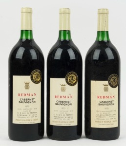 1975 Redman Cabernet Sauvignon, Coonawarra, South Australia, 1500mL. (3 magnums).